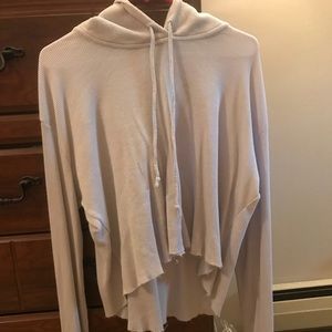 lilac lennon thermal hoodie